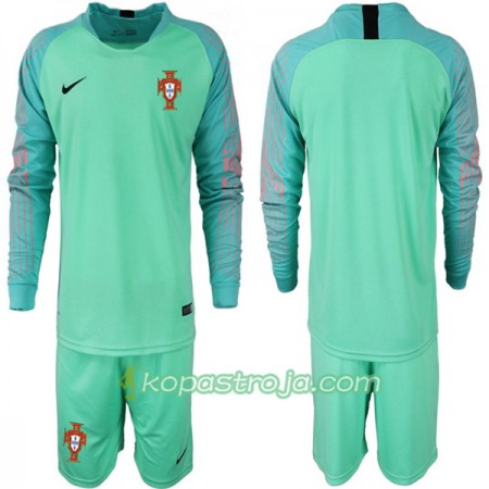 Billiga Fotbollströjor Portugal Målvakt Barn tröja VM 2018 Långärmad